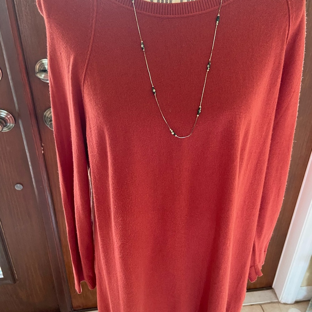 Go Fish XL Rust Tunic Sweater - Picture 5 of 6